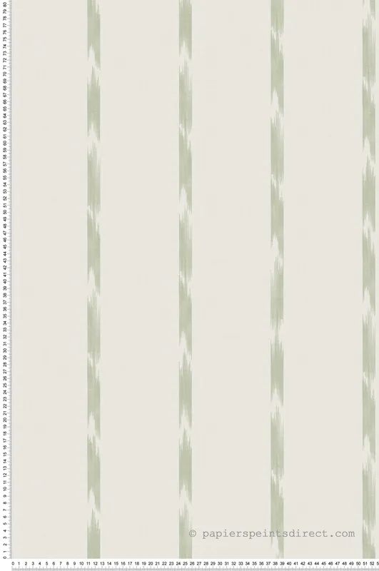 Nouvel Arrivage Papier peint Rayure Tie-And-Dye vert - Fidji de Lutèce Réf. LTC-8509-4