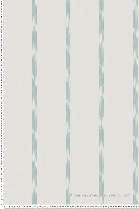 Soldes Papier peint Rayure Tie-And-Dye turquoise - Fidji de Lutèce Réf. LTC-8509-3