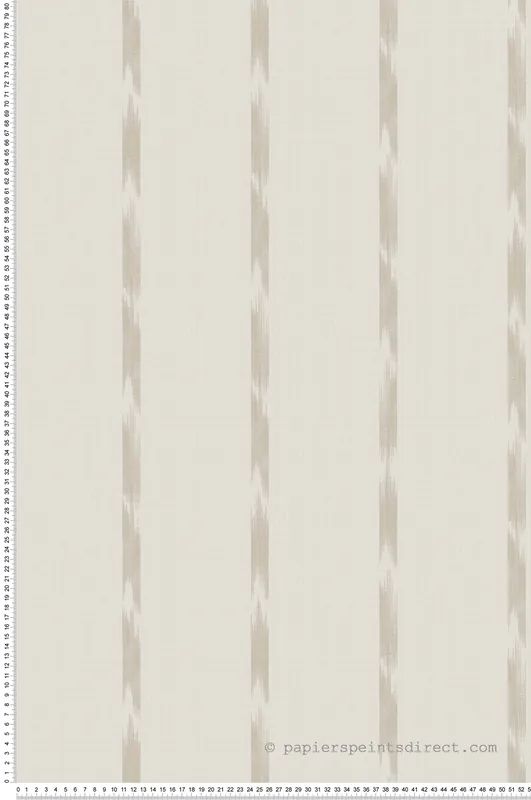 Authentique Papier peint Rayure Tie-And-Dye beige - Fidji de Lutèce Réf. LTC-8509-2