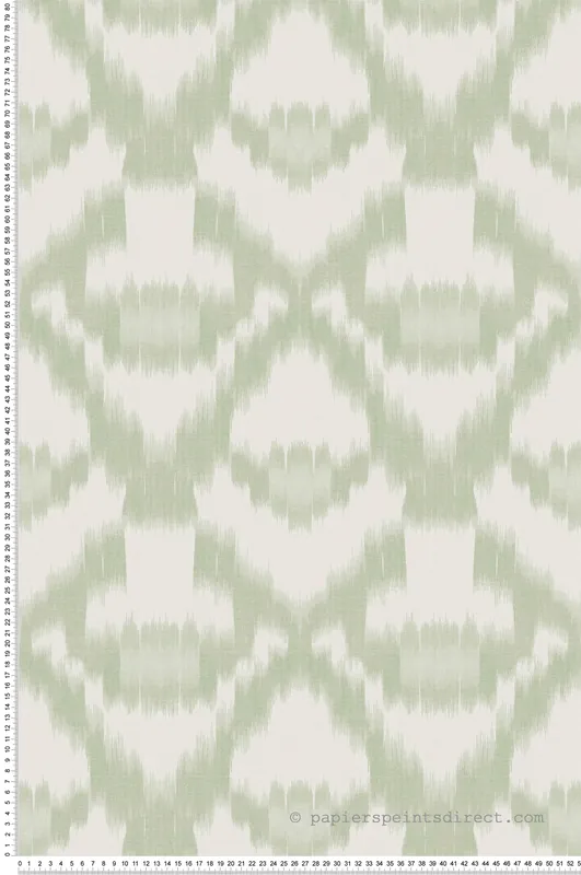 Papier peint Médaillon Tie-And-Dye vert - Fidji de Lutèce Réf. LTC-8508-4 Offre Exclusive