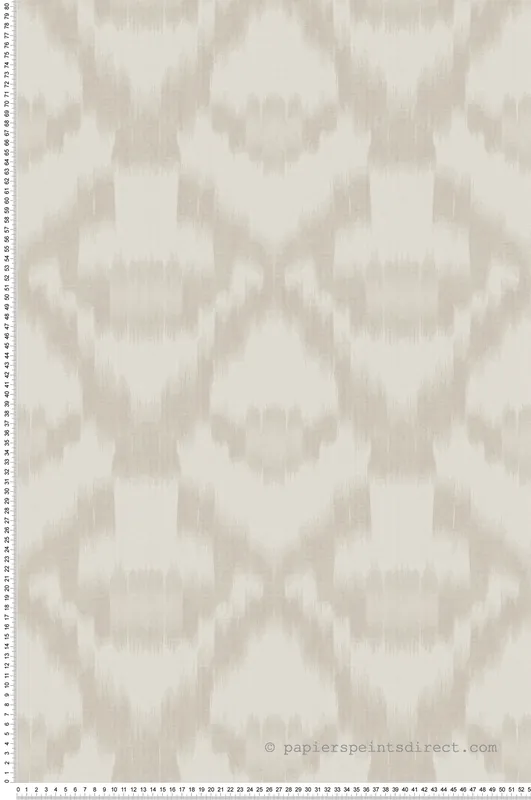 Papier peint Médaillon Tie-And-Dye beige - Fidji de Lutèce Réf. LTC-8508-2 Offre Exclusive