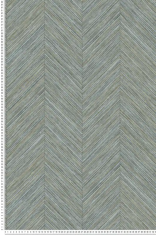 Meilleur Choix Papier peint Chevron Bambou turquoise vert - Fidji de Lutèce Réf. LTC-8507-3