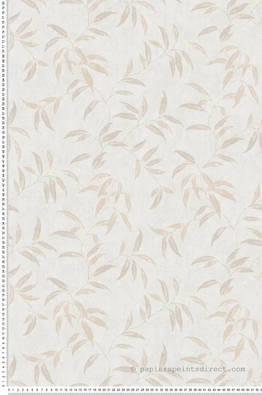 Remise Papier peint Branchage Feuille beige - Fidji de Lutèce Réf. LTC-8504-2