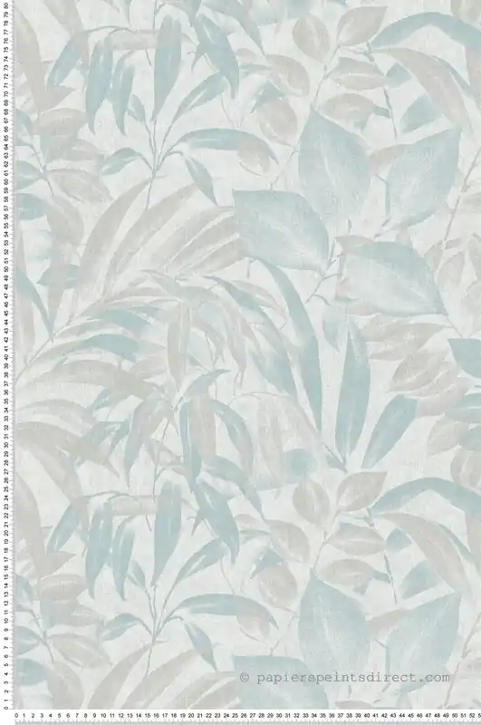 Offre Spéciale Papier peint Feuillage Abondant turquoise - Fidji de Lutèce Réf. LTC-8503-3