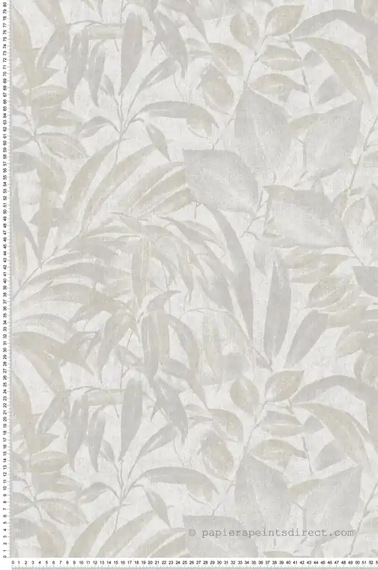 Papier peint Feuillage Abondant gris beige - Fidji de Lutèce Réf. LTC-8503-1 Meilleur Choix
