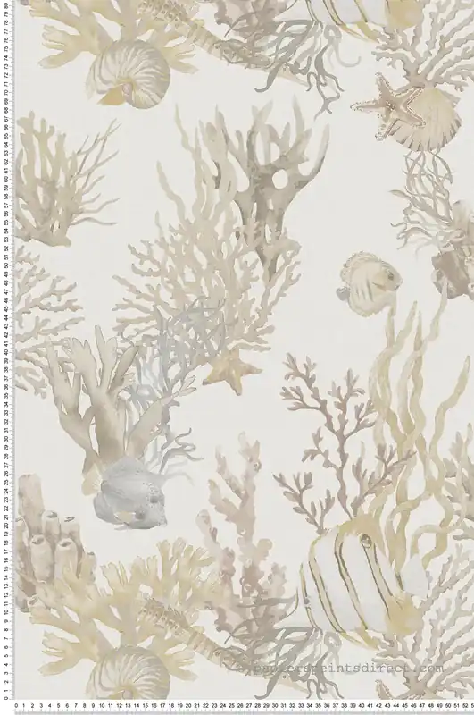 Vente Flash Papier peint Poisson Fond Marin beige - Fidji de Lutèce Réf. LTC-8501-1