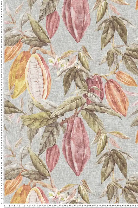 Vente Flash Papier peint Cacao Fève gris rose - Fidji de Lutèce Réf. LTC-8500-5