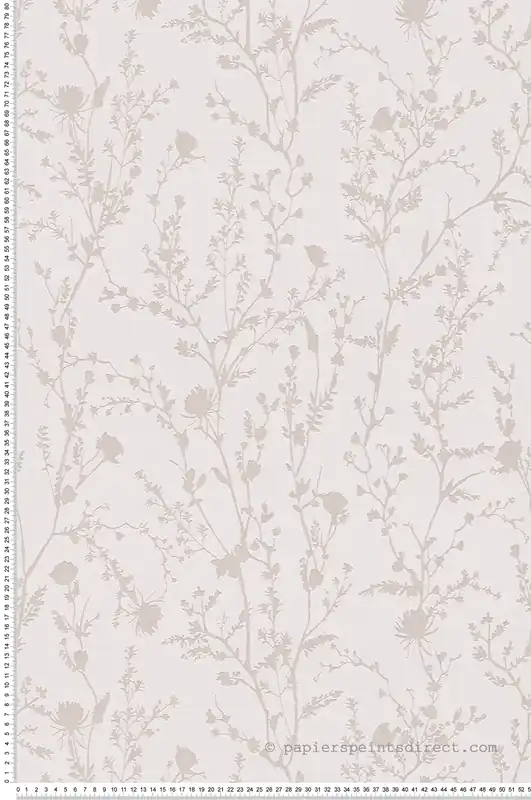 Expédition Rapide Papier peint Branchage Moderne gris rosé nacré - Casual Living d‘A.S. Création Réf. AS-395461