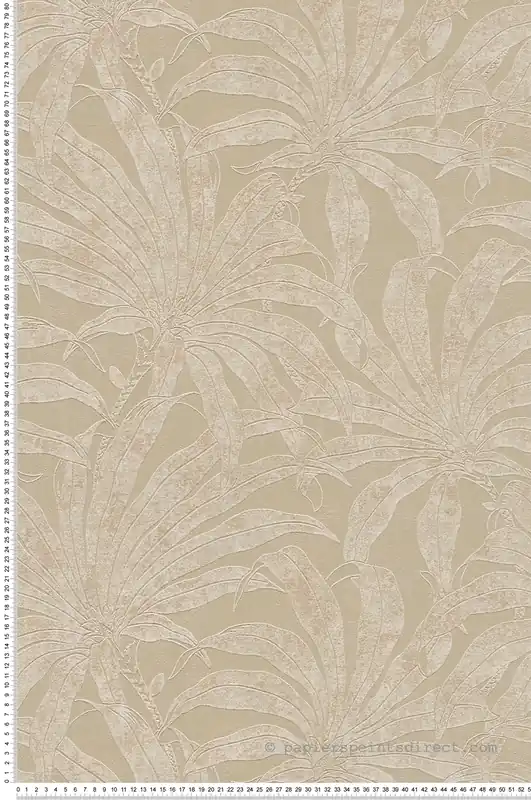 Meilleur Choix Papier peint Palmier Alizea lin écru doré - Jade 2 d‘A.S. Création Réf. AS-395014