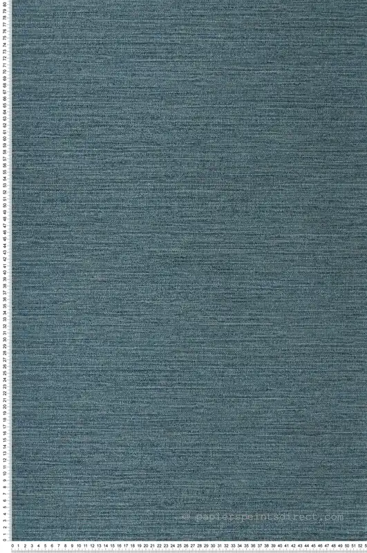 Meilleur Prix Papier peint Faux Uni Tissage Occitan bleu orage - Terra Rossa de Casamance Réf. CAS-76232446