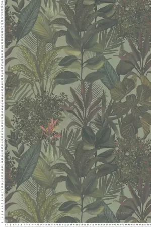 Offre Du Jour Papier peint Feuillage Luxuriant vert - Drawn Into Nature de Livingwalls Réf. 39433-1