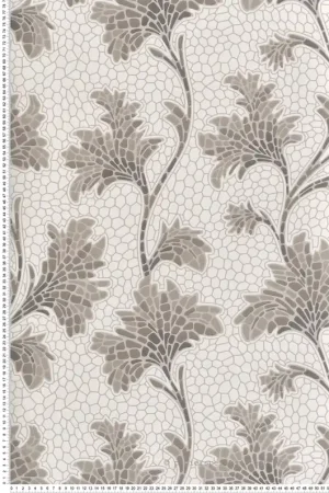 Papier peint Nature Mosaic Trail Slaked Lime - National Trust Papers 4 de Little Greene Réf. 0267MOSLAKE Prix Bas