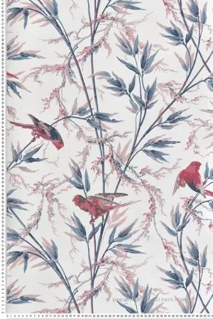 Offre Spéciale Papier peint Perroquet Great Ormond St Carmine - National Trust Papers 4 de Little Greene Réf. 0267GOCARMI