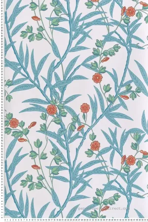 Retour Gratuit Papier peint Classique Bamboo Floral Heat - National Trust Papers 4 de Little Greene Réf. 0267BAHEATZ