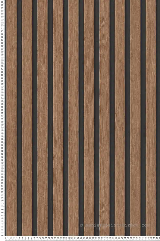 Livraison Express Papier peint Tasseaux Bois Chêne noir marron - Pintwalls 2 d‘A.S. Création Réf. AS-391098