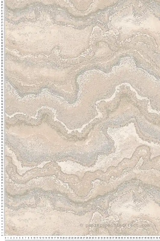 Achat Immédiat Papier peint Pierre Précieuse Métallisé beige argenté - Stories of Life d‘A.S. Création Réf. AS-396596