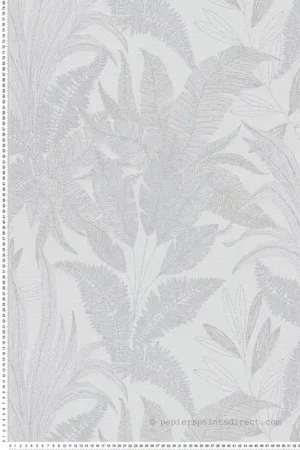 Meilleur Prix Papier peint Feuilles Nature Discrète gris - Stories of Life d‘A.S. Création Réf. AS-396541