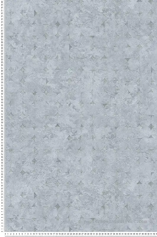 Meilleur Prix Papier peint Mosaîque Arrondie bleu gris argenté - Stories of Life d‘A.S. Création Réf. AS-396561