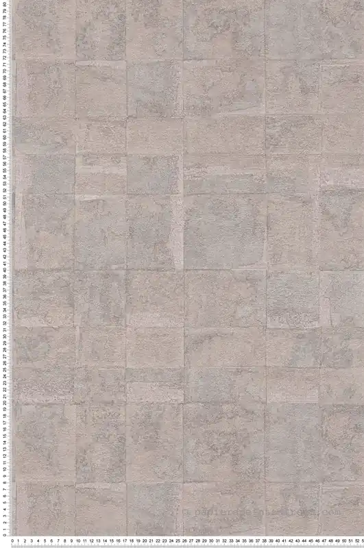 Réduction Papier peint Dalle Béton Géométrique taupe argenté - Stories of Life d‘A.S. Création Réf. AS-396712