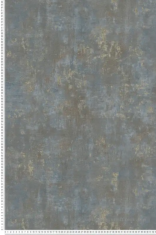 Solde Papier peint Imitation Béton Industriel bleu doré - Stories of Life d‘A.S. Création Réf. AS-396701