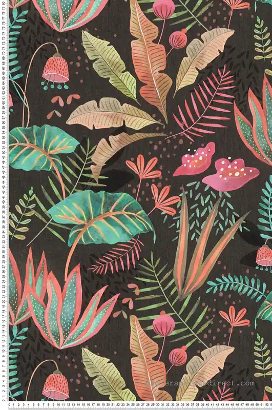 Satisfait Ou Remboursé Papier peint Plantes Exotiques Arty Folia multicouleurs - Famous Garden d‘A.S. Création Réf. AS-393481