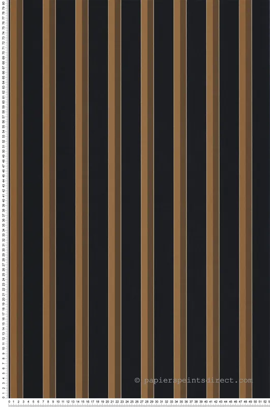 Acheter En Ligne Papier peint Rayure Country Club noir bronze - Derby de Casadéco Réf. DERB89329457