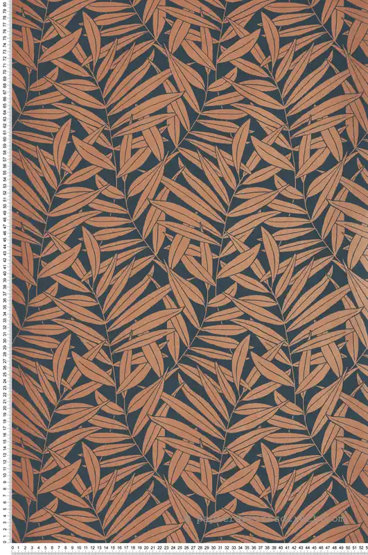 Satisfait Ou Remboursé Papier peint Feuillage Preston rouille irisé - Derby de Casadéco Réf. DERB89318860