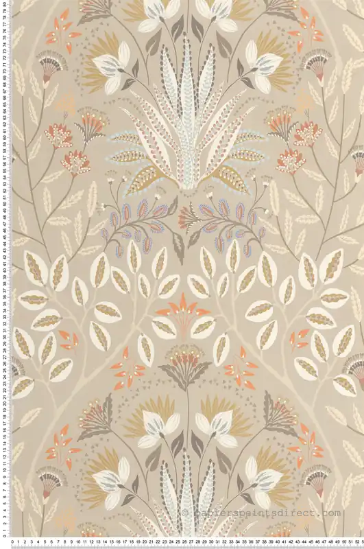 Achetez Aujourd'hui Papier peint Fleur Baroque Lords taupe - Derby de Casadéco Réf. DERB89291299