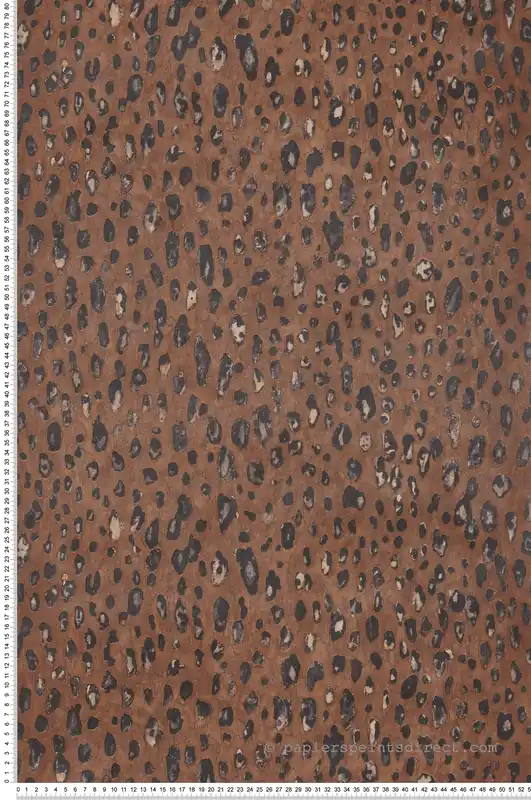 Produit De Marque Papier peint Léopard Peau Tachetée noir marron - Sauvage 2 de Lutèce Réf. LTC-G67760
