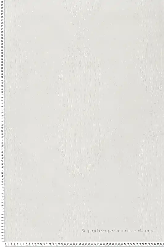 Nouvelle Collection Papier peint Crocodile Imprimé Réaliste blanc nacré - Sauvage 2 de Lutèce Réf. LTC-G67508