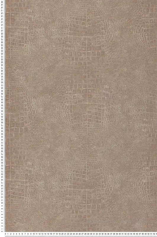 Haute Qualité Papier peint Crocodile Imprimé Réaliste taupe - Sauvage 2 de Lutèce Réf. LTC-G67503