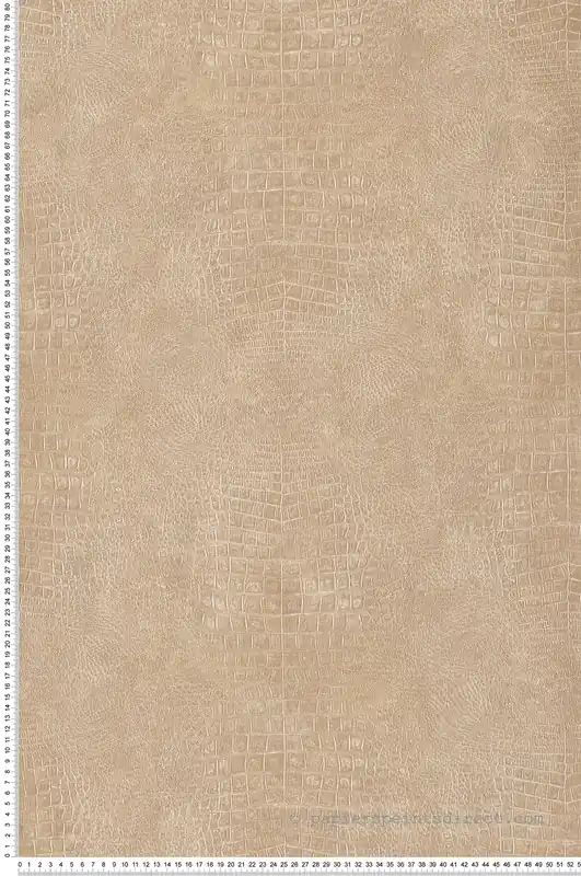 Nouveauté Papier peint Crocodile Imprimé Réaliste beige - Sauvage 2 de Lutèce Réf. LTC-G67499