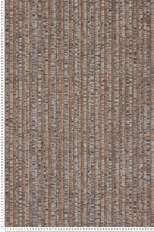 Commander Vite Papier peint Rayure Bengale Naturel marron cuivre - Sauvage 2 de Lutèce Réf. LTC-G67765