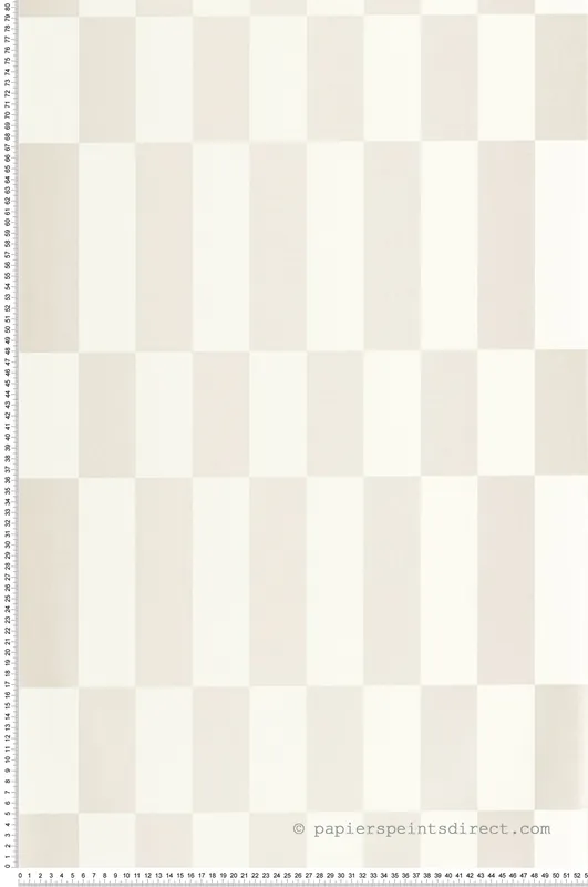 Achetez Aujourd'hui Papier peint Damier Rectangle Diner argenté blanc - Milano Sixties de Casadéco Réf. MISI89340111