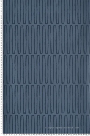 Papier peint Zig Zag Lars bleu marine - Delicatesse de Lutèce Réf. LTC-FD26502 Réduction
