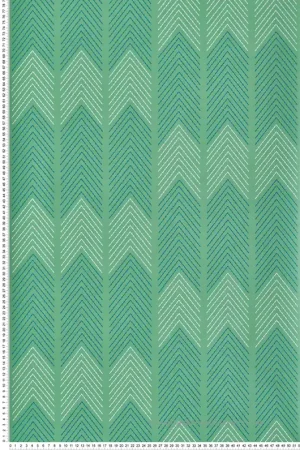 Offre Du Jour Papier peint Rayure Chevron Nyle vert pomme - Delicatesse de Lutèce Réf. LTC-FD26525
