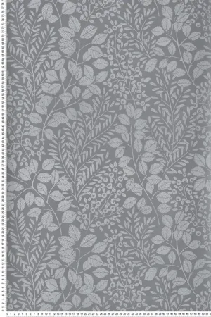 Prix Choc Papier peint Empreinte Végétale Elin gris - Delicatesse de Lutèce Réf. LTC-FD26519