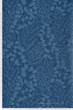 Papier peint Empreinte Végétale Elin bleu - Delicatesse de Lutèce Réf. LTC-FD26517 Offre Spéciale