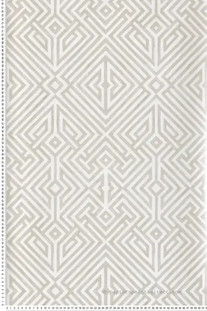 Papier peint Treillis Géométrique Lyon beige doré - Delicatesse de Lutèce Réf. LTC-FD26851 Prix Choc