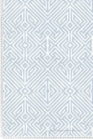 Papier peint Treillis Géométrique Lyon bleu - Delicatesse de Lutèce Réf. LTC-FD26847 Promotion