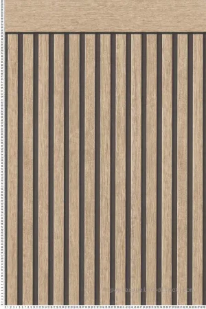 Meilleur Prix Papier peint Soubassement Tasseau Bois chêne clair - Wallpanel d‘A.S. Création Réf. AS-397441