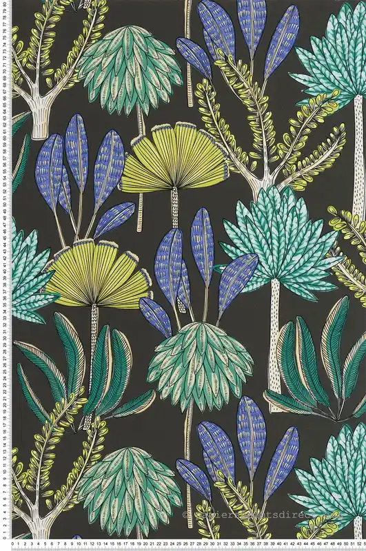 Acheter Direct Papier peint Feuillages Jungle Bali noir vert - Stay Wild de Casélio Réf. WILD104939708