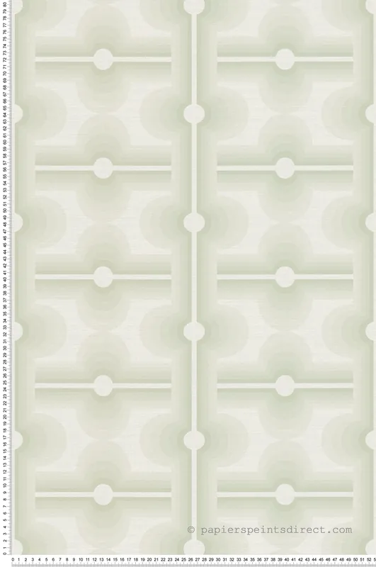 Nouvelle Collection Papier peint Années 70 Graphique vert pâle - Retro Chic d‘A.S. Création Réf. AS-395331