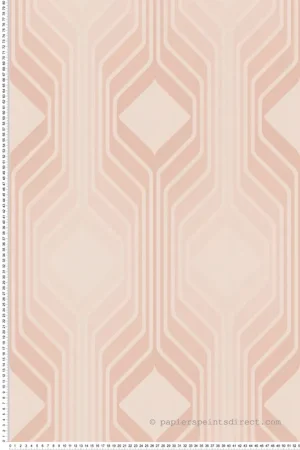 Prix Choc Papier peint Géométrique Années 70 rose poudré - Retro Chic d‘A.S. Création Réf. AS-395325