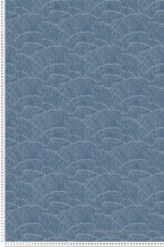 Papier peint Feuilles Abstraites Métallisées bleu argenté - Arcade d‘Architects Paper Réf. 39174-6 Vente Directe