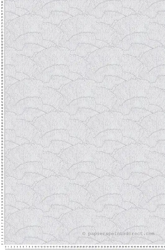 Nouvel Arrivage Papier peint Feuilles Abstraites Métallisées blanc argenté - Arcade d‘Architects Paper Réf. 39174-5