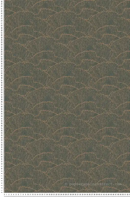 Papier peint Feuilles Abstraites Métallisées vert forêt doré - Arcade d‘Architects Paper Réf. 39174-2 Must-Have