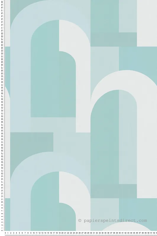 Papier peint Arches Rectangles bleu turquoise - Arcade d‘Architects Paper Réf. 39170-3 Réduction