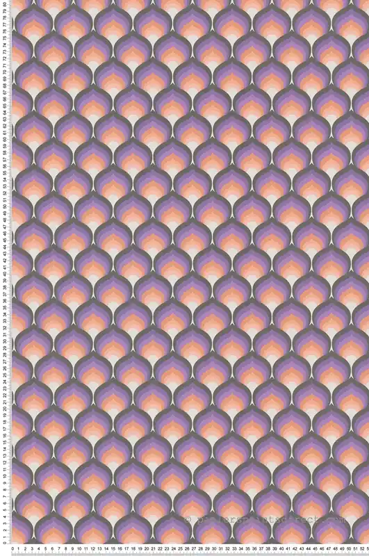 Nouveauté Papier peint Ecailles Vintage violet noir rose - Retro Chic d‘A.S. Création Réf. AS-395382