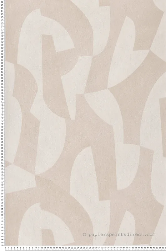 Papier peint Forme Découpe beige - Allure de Lutèce Réf. LTC-AL26270 Achat Immédiat